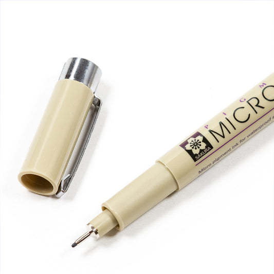 Stylo marqueur noir de qualité d'archives Sakura/Variété d'options de pointe/Pointe fine calibrée/Pigma Micron