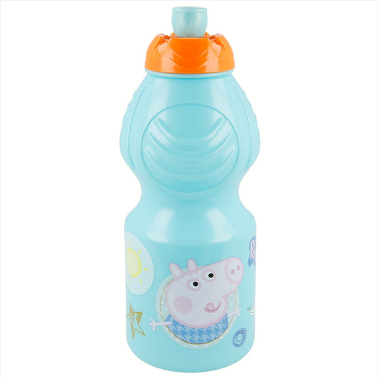 Gourde de sport avec fermeture anti-goutte 400 ml Peppa Pig Core / Sans BPA