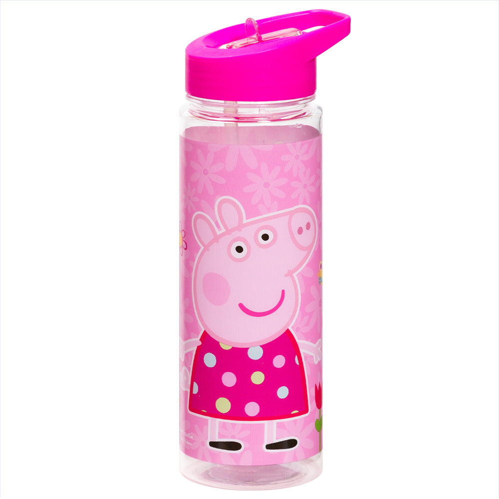 Bouteille pour enfant Peppa Pig Disney 650 ml avec paille et poignée intégrée sans BPA