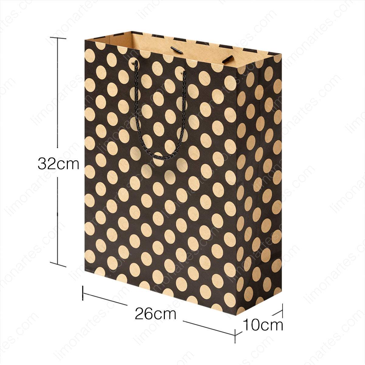 Sac cadeau 2 pièces/sac en papier Kraft/32x26x10 cm/pour cadeaux, anniversaires, fêtes