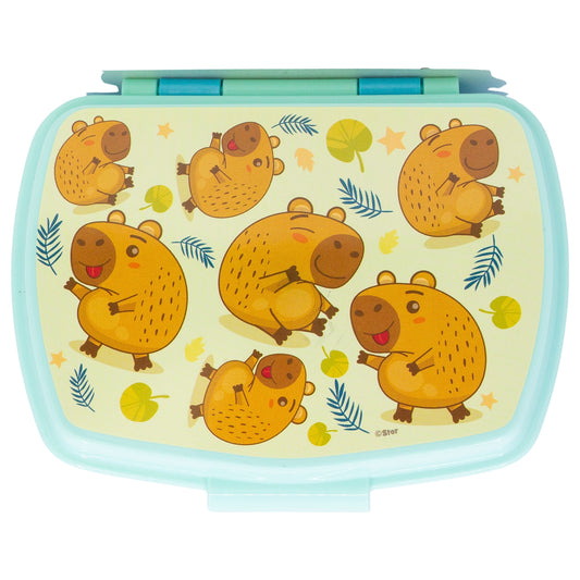 Stor Capibara Rectangular Sandwich Maker / BPA Free / Kids Lunch Box / School / Daycare