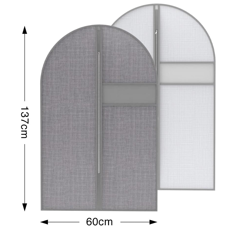Housse de vêtement avec fermeture éclair / Sac de protection pour vêtements respirants / Anti-poussière, Lavable / Pour robes, costumes, manteaux
