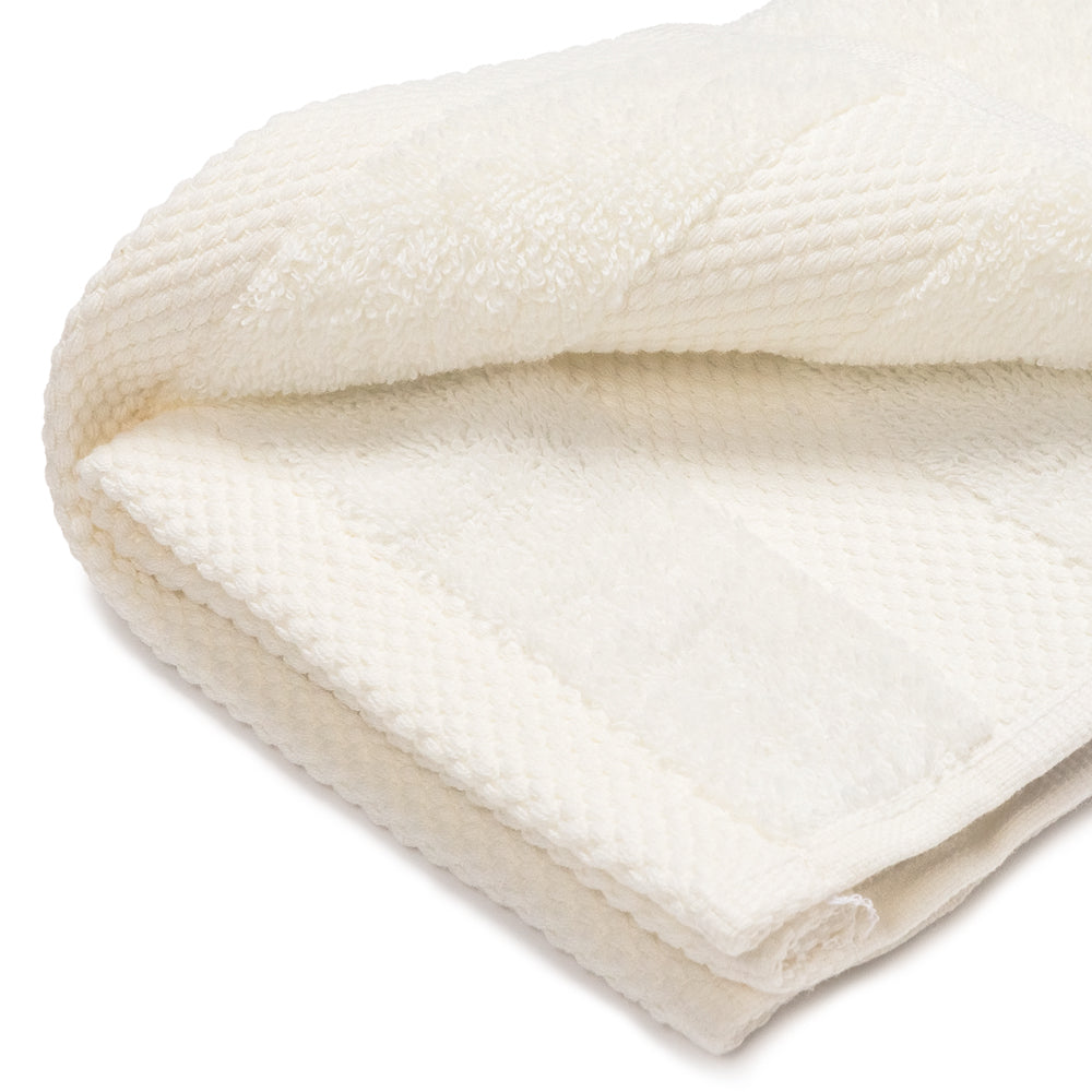 Serviette beige avec cintre 100% coton 500 gr/m2