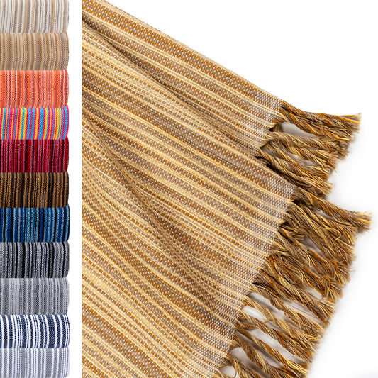 Colcha Multiusos de Patrón Rayas / Plaid Sofa, Manta Foulard, Cubre Cama, Foulard para Sofas de Algodón