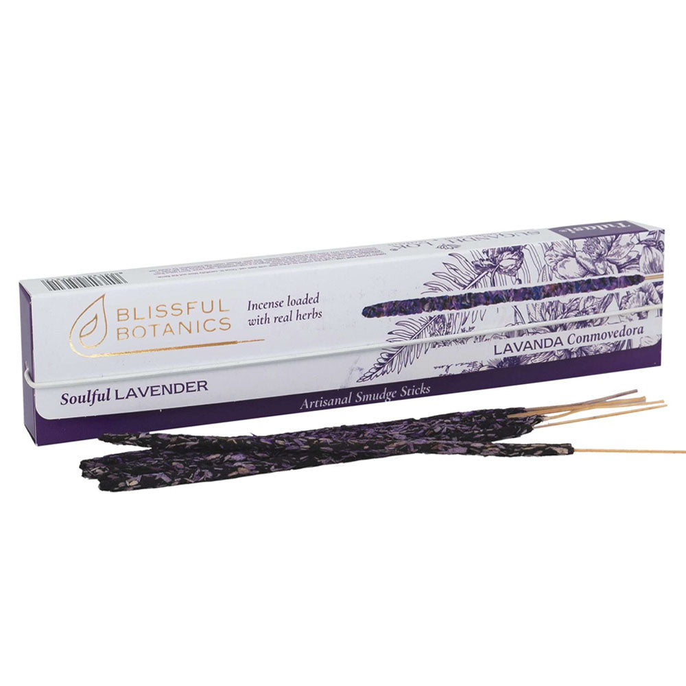 Encens Biologique Lavande Blissful Botanics TULASI Artisanal Naturel 8 bâtonnets d'encens biologiques