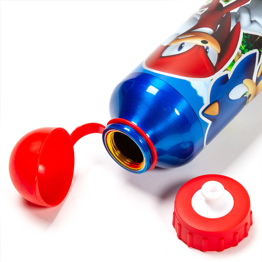 Botella de aluminio para niños 400 ml Sonic / Cantimplora infantil / Botella de agua reutilizable
