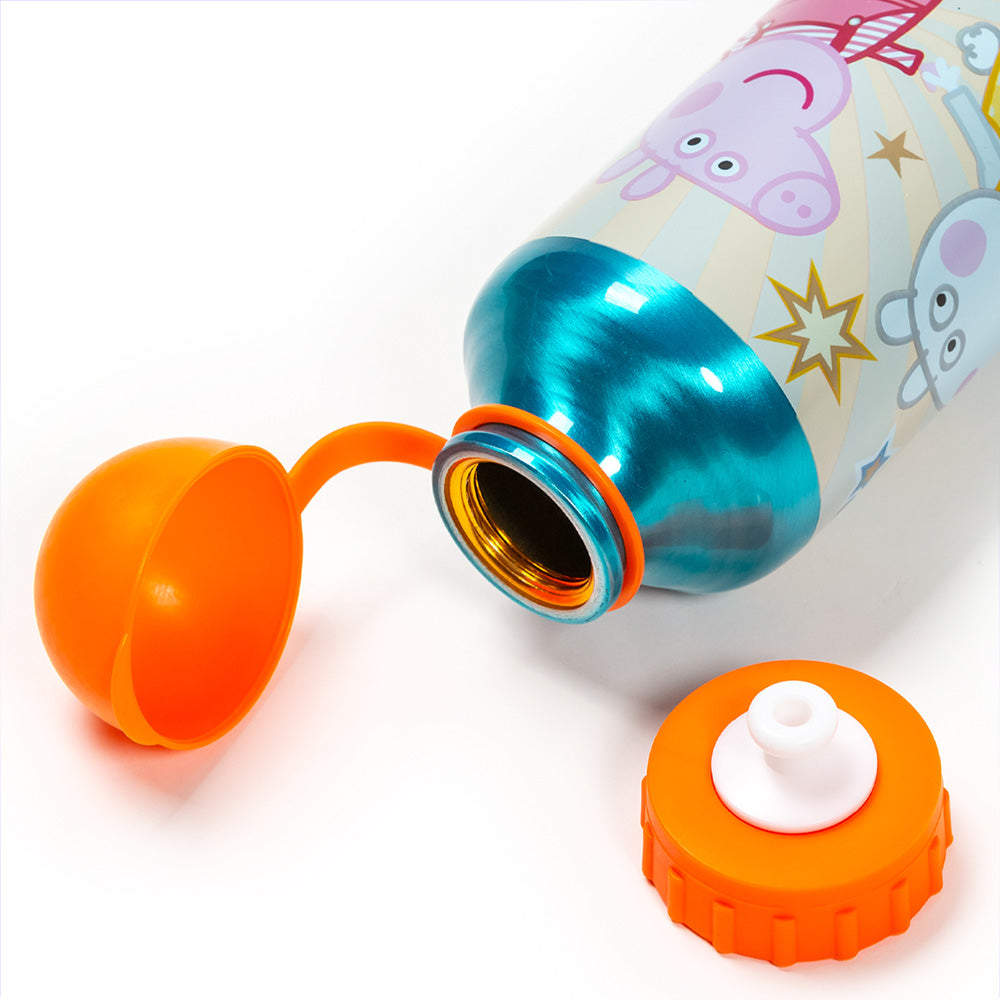 Botella de aluminio para niños 400 ml Peppa Pig / Cantimplora infantil / Botella de agua reutilizable