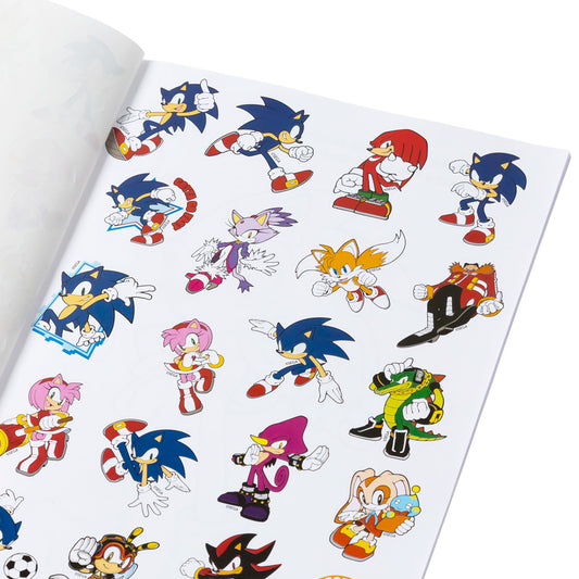Sonic Coloring Book with Stickers / Kids Painting Book / DIY Art Drawing