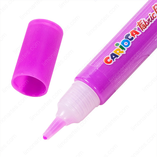 Neón Fabric Paint para tejidos Pintura de tela Textil 10,5 ml x 6 Carioca