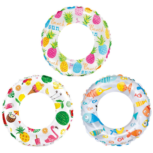 Flotteur gonflable Intex Multicolore pour enfant 6-10 ans Ø 61cm / 3 Designs disponibles