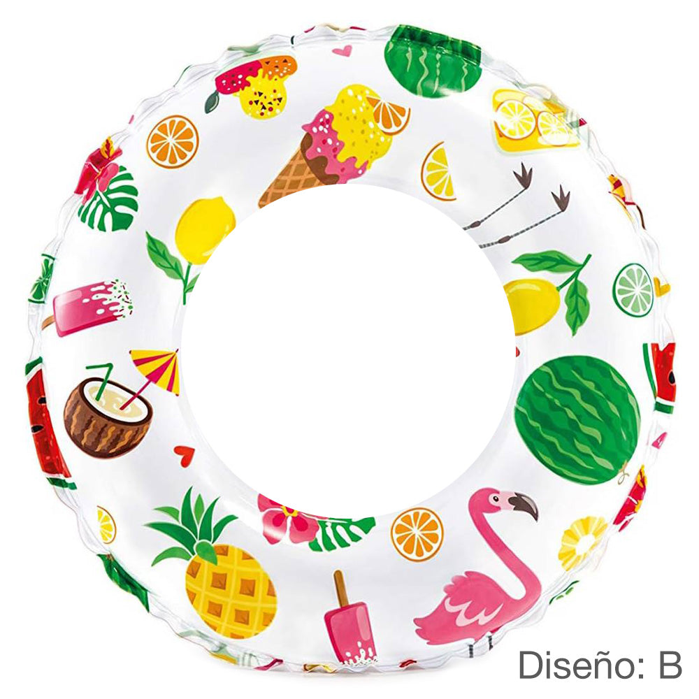 Intex Multicolor inflatable float for children 6-10 years Ø 61cm/ 3 Designs available