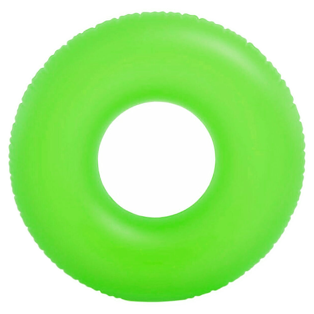 Flotador hinchable neón Intex en forma de rueda diámetro 91cm disponible en 3 colores para piscina y playa