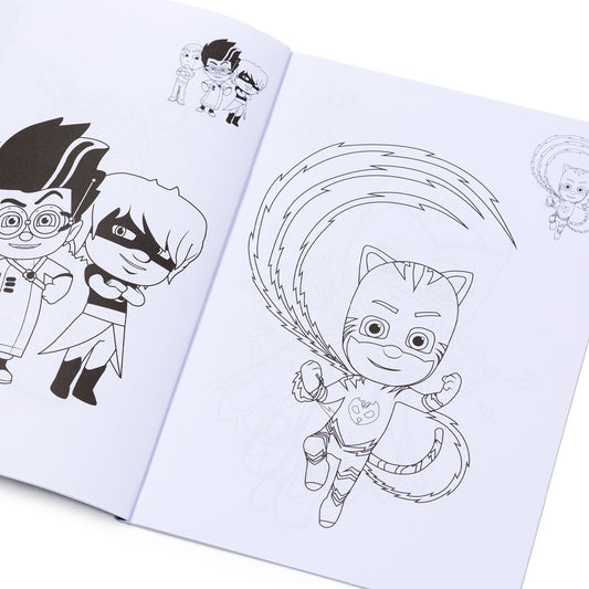 PJ Masks Coloring Book with Stickers / Kids Painting Book / DIY Art Drawing