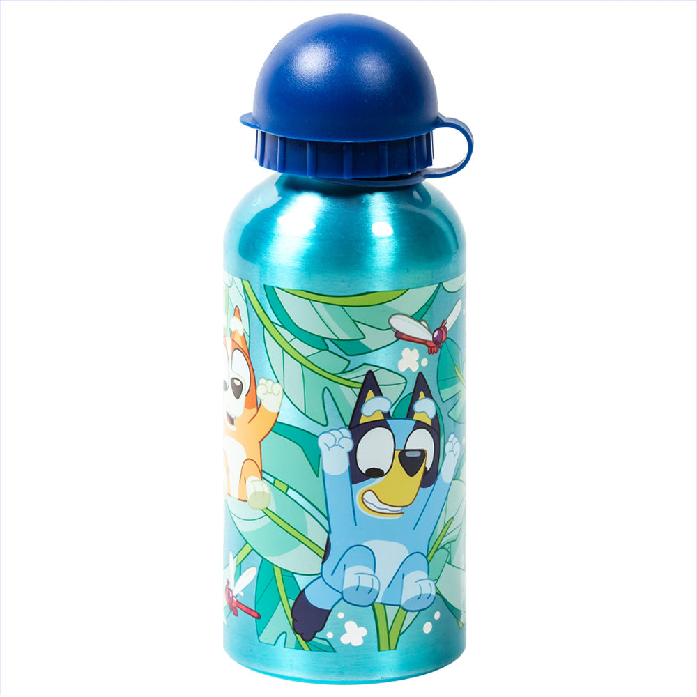 Botella de aluminio para niños 400 ml Bluey / Cantimplora infantil / Botella de agua reutilizable