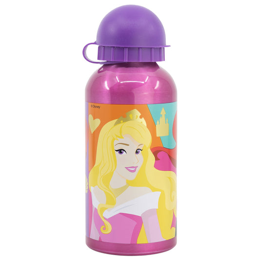 Gourde enfant en aluminium 400 ml Disney Princess Bright & Bold / Cantine pour enfants / Bouteille d'eau réutilisable