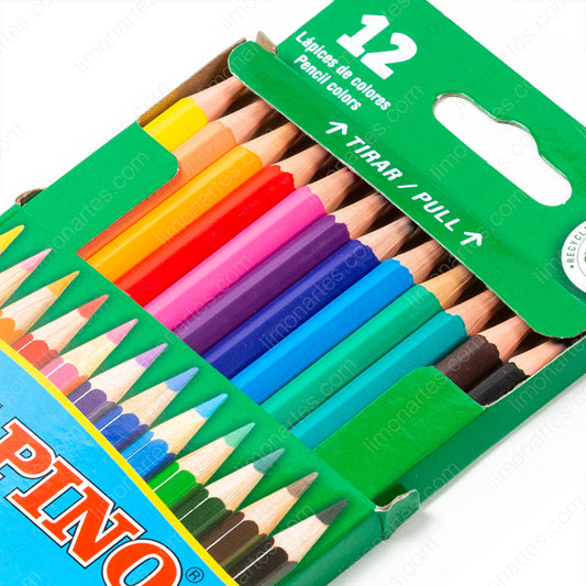 Crayons de couleur Alpino/ Boîte de 12 couleurs longues
