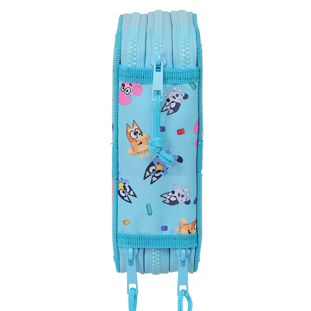 Trousse Triple 36 Pièces Bleu