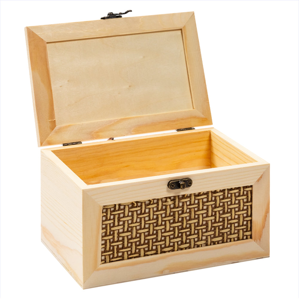 Ensemble de 3 boîtes en bois naturel/ Pour l’art et l’artisanat/ Différentes tailles