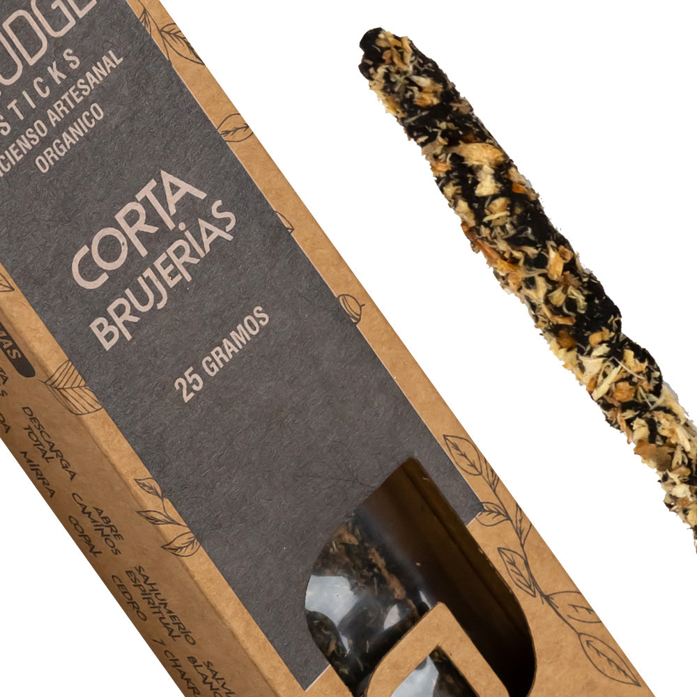 AUM Fragrances Organic Incense 25g - Witchcraft Suppressant / Handmade in India with Natural Ingredients / No Toxic Products