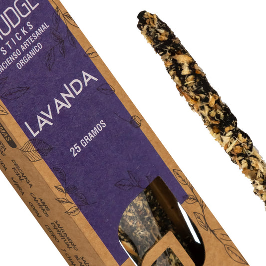 Encens biologique AUM Fragrances 25gr - Lavande / Fait à la main en Inde avec des ingrédients naturels / Sans produits toxiques
