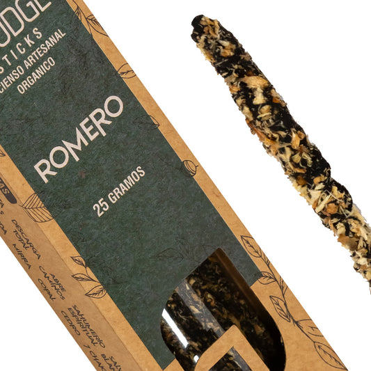 Encens biologique AUM Fragrances 25gr - Romarin / Fait à la main en Inde avec des ingrédients naturels / Sans produits toxiques