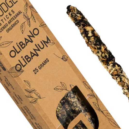 Encens biologique AUM Fragrances 25gr - Oliban / Fabriqué à la main en Inde avec des ingrédients naturels / Sans produits toxiques