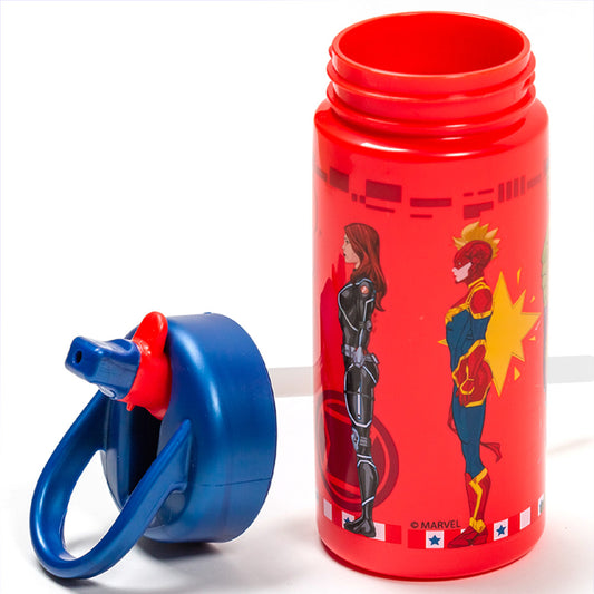 Bouteille d'eau PP Playground 410 ml Avengers Invincible Force / Bouteille d'eau de sport avec paille et poignée intégrée