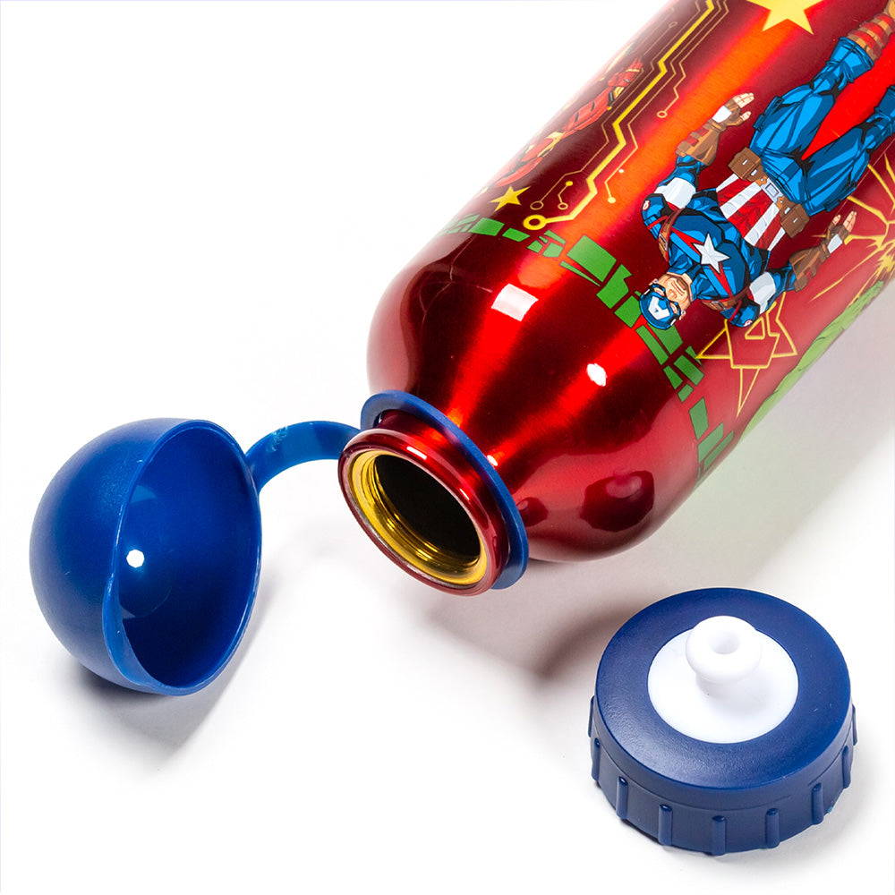 Botella de aluminio para niños 400 ml Avengers / Cantimplora infantil / Botella de agua reutilizable