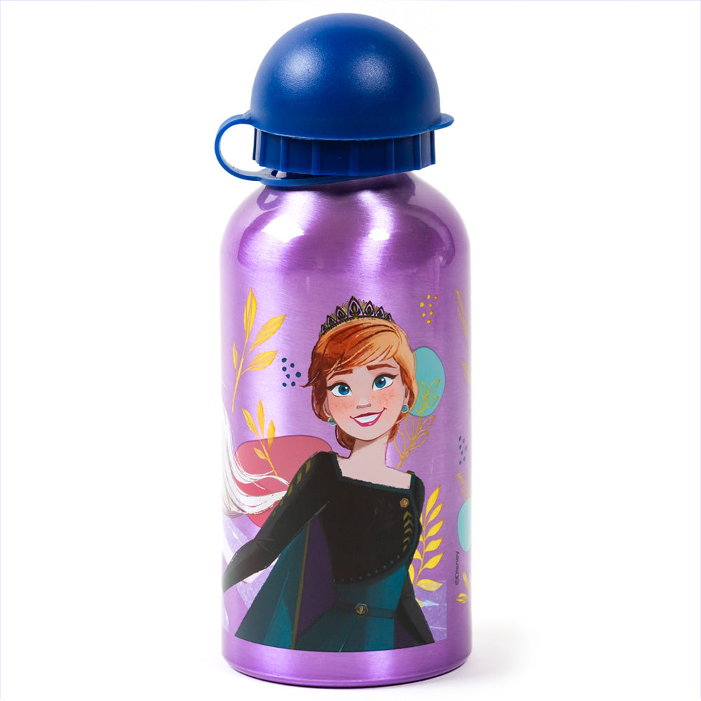 Botella de aluminio para niños 400 ml Frozen Trust The Journey / Cantimplora infantil / Botella de agua reutilizable