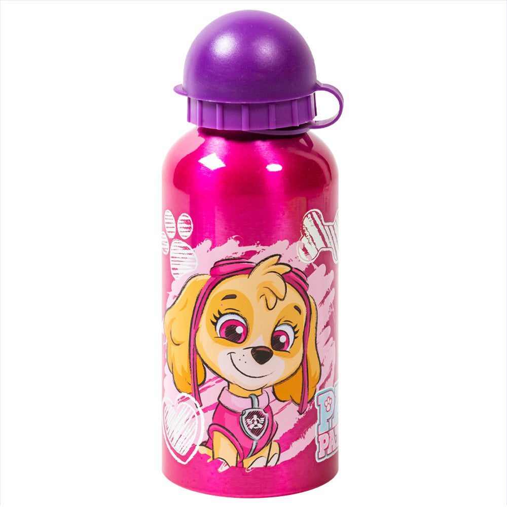 Botella de aluminio para niños 400 ml Paw Patrol Girl Sketch Essence / Cantimplora infantil / Botella de agua reutilizable