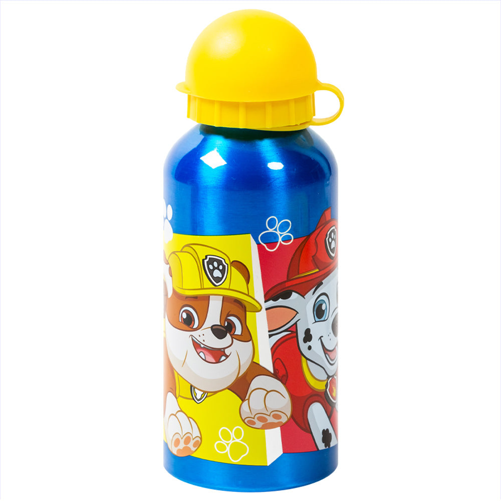 Botella de aluminio para niños 400 ml Paw Patrol Pup Power / Cantimplora infantil / Botella de agua reutilizable - LIMÓN ARTES
