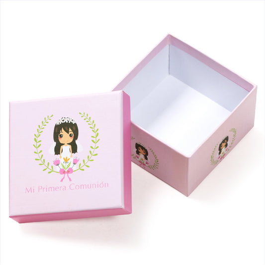 Coffret cadeau en carton « Ma Première Communion » 9,5x9,5x5,5 cm Boîtes de rangement