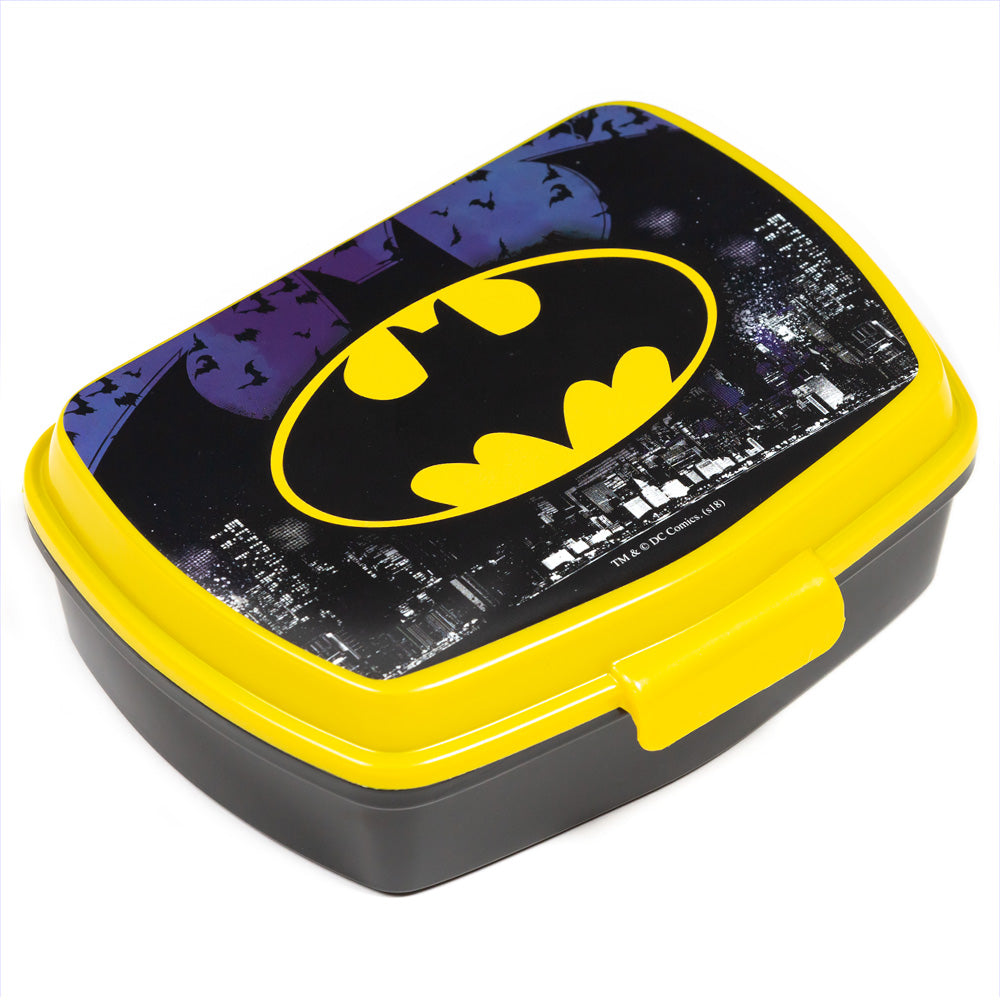 Stor Batman symbol rectangular sandwich box / BPA free / Lunch box for kids / School / Nursery
