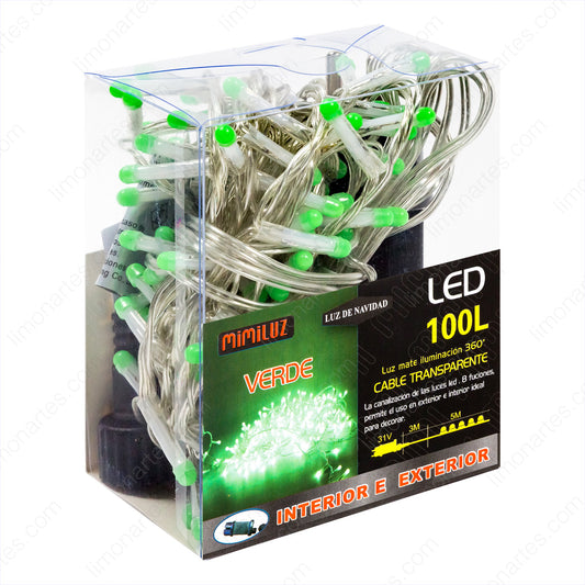 Led verde 100 bombillas/ w-1606 - LIMÓN ARTES