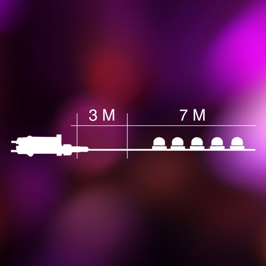 Lumière décorative de Noël LED multicolore 7M 140L