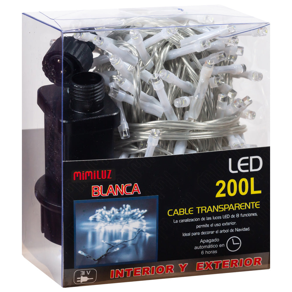 Lumière décorative de Noël LED blanche 10M 200L