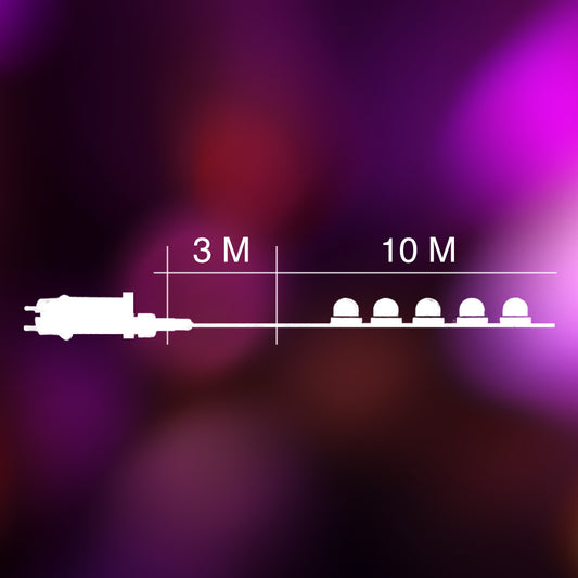 Lumière décorative de Noël LED blanche 10M 200L