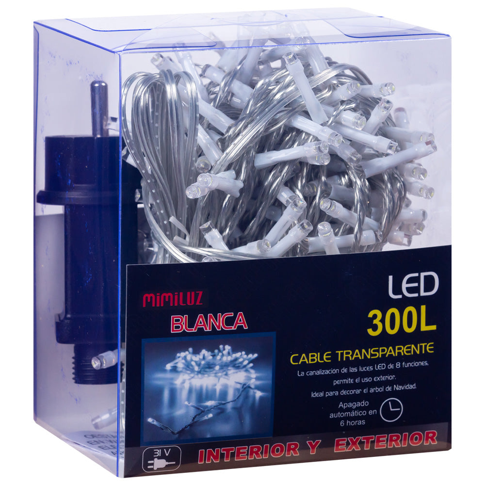 Lumière décorative de Noël LED blanche 15M 300L