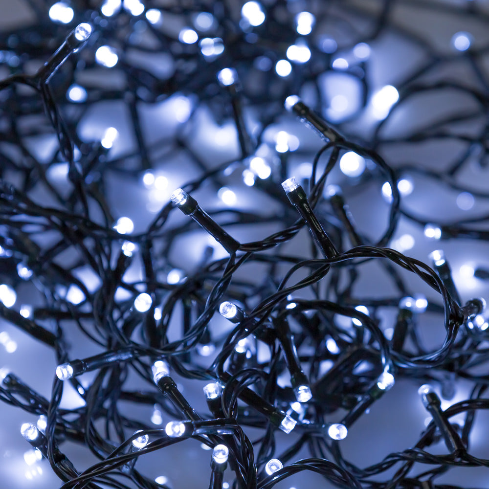 Lumière décorative de Noël LED blanche 10M 200L / Idéale pour décorer le sapin de Noël