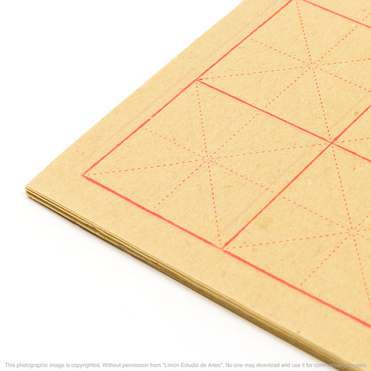 Papel de arroz para práctica de caligrafía 32x38cm (20 hojas) - LIMÓN ARTES