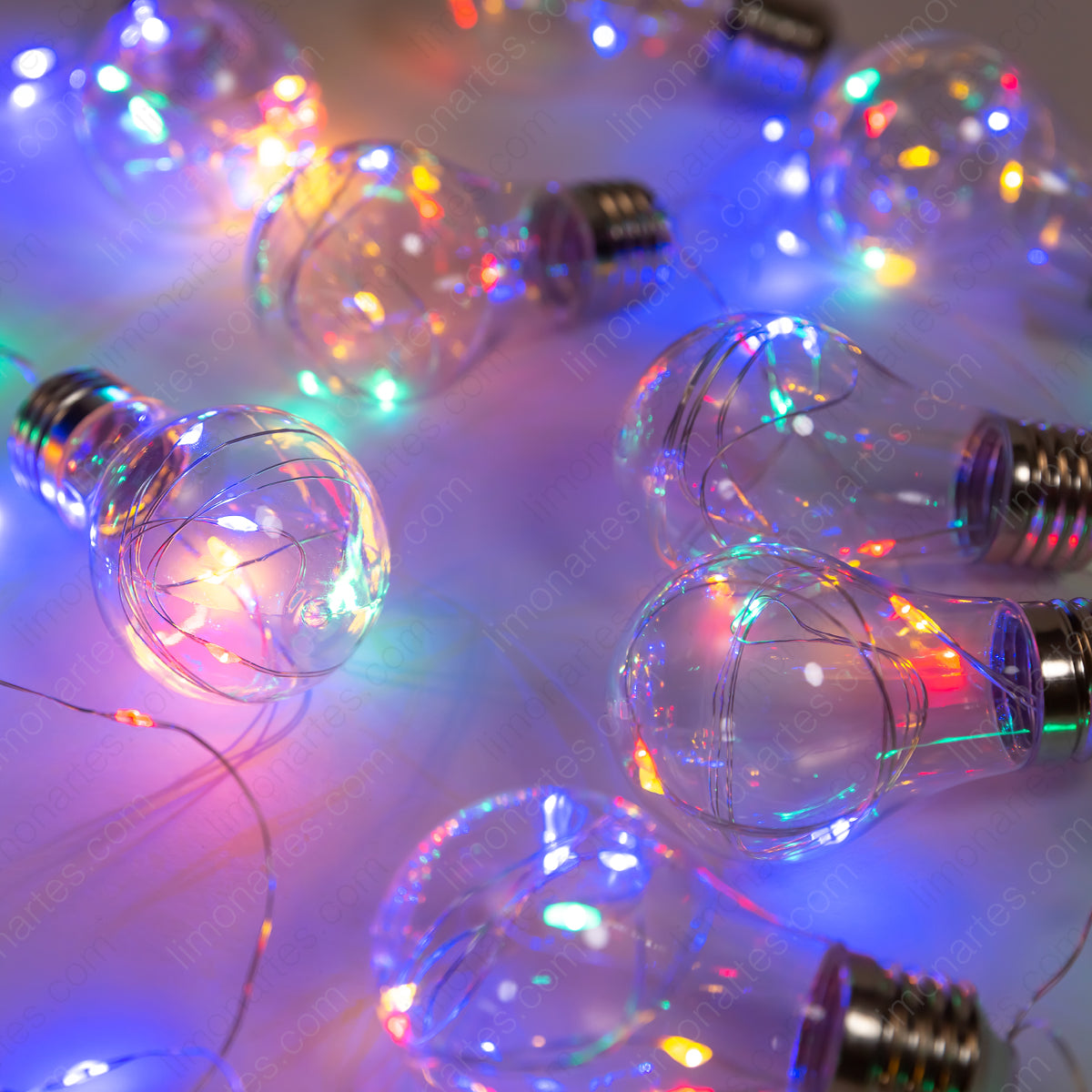 Multicolor/ guirnalda de luz/ 100 bombillas/d-668 - LIMÓN ARTES