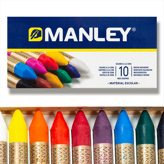 Manley Waxes 10 unités/Cires colorées professionnelles/Couleurs assorties