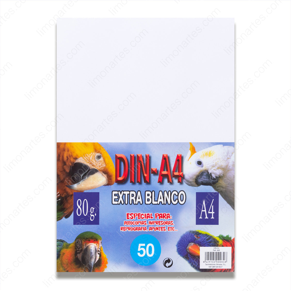 DIN A4 Extra blanco 50 hojas, 80 g/ Papel de imprimir/Papel multiusos/000848