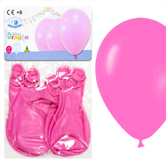 12 pieces pink balloons/Diameter 22x31cm