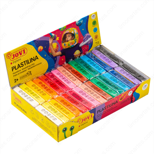 Jovi Plastilina Verdura base Surtido multicolor Sin gluten/50g x 30 / Art 70S x 2