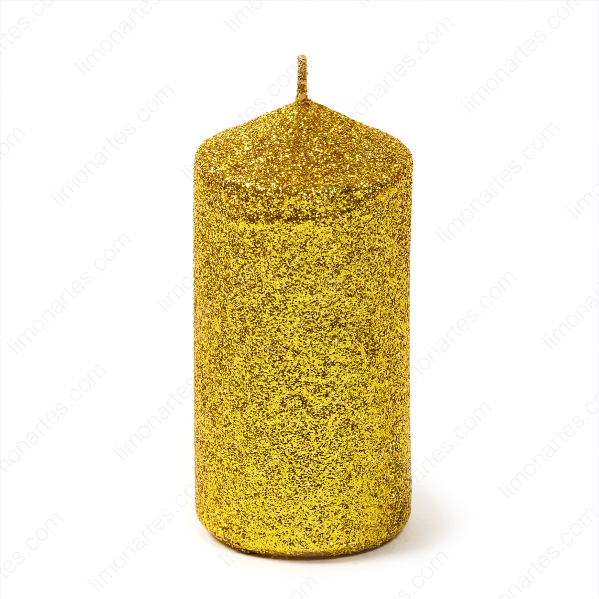 Red/silver/gold glitter taco candle/ 12.5x6cm 284g