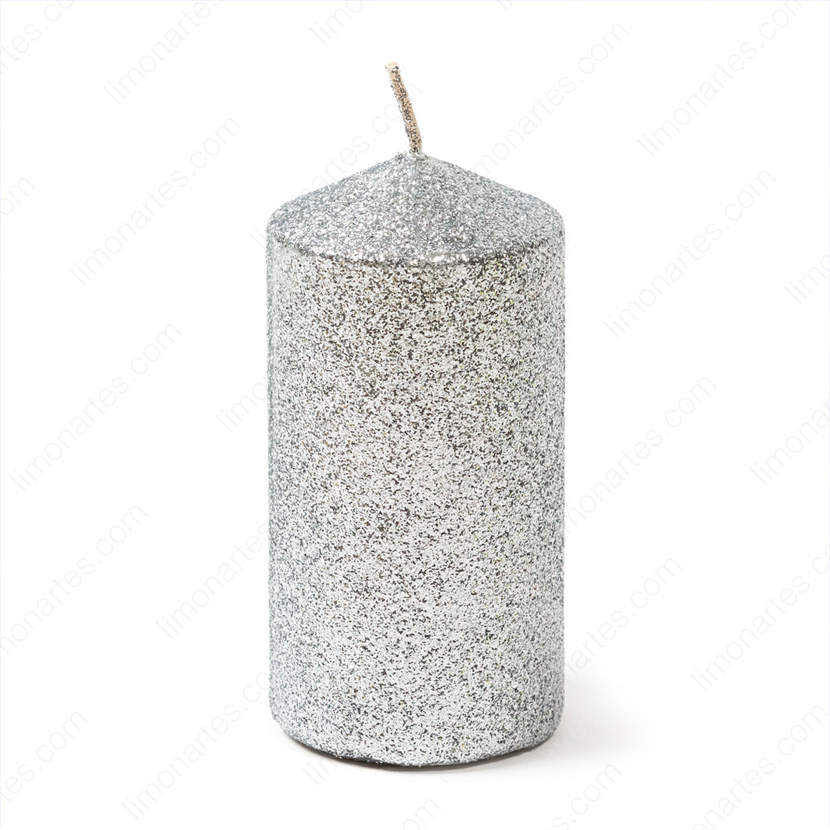 Red/silver/gold glitter taco candle/ 12.5x6cm 284g