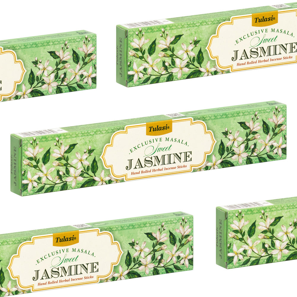 Sweet Jasmine Masala Incense Exclusive Tulasi Pack of 5