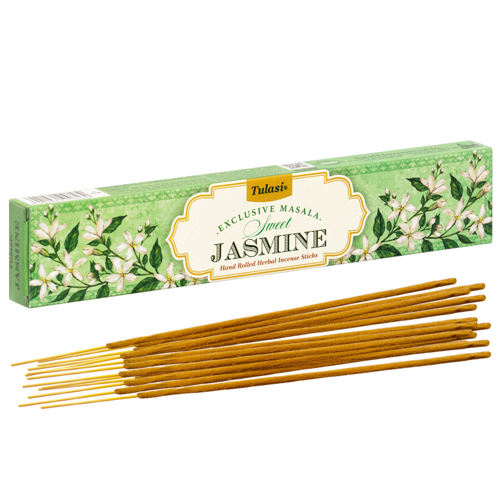 Sweet Jasmine Natural Incense Handmade in India Tulasi Exclusive Masala