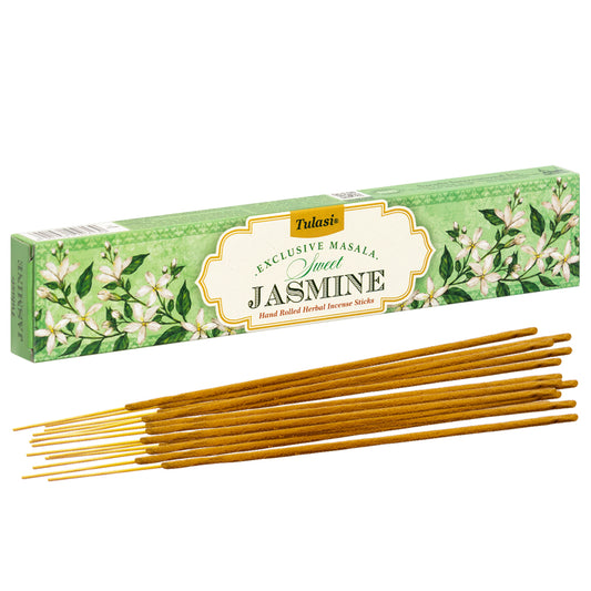 Sweet Jasmine Natural Incense Handmade in India Tulasi Exclusive Masala